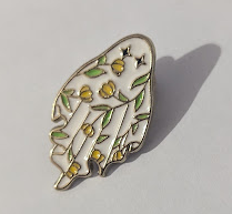 Ghost pin - Yellow Flower